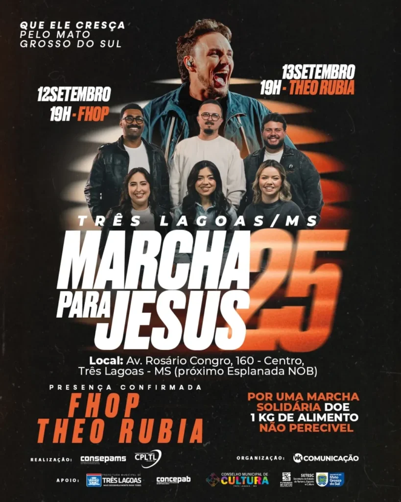 Marcha para Jesus Três Lagoas – 2025